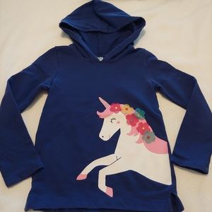 Carter's unicorn hooded sweatshirt EUC